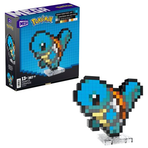 Squirtle Charmander Píxel Art Pokémon MEGA