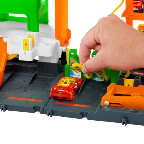Pista de Juguete Súper Estación de Gasolina Hot Wheels