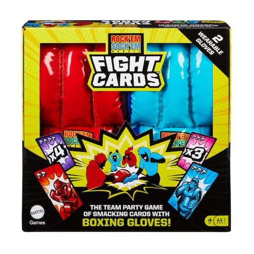 ROCK 'EM SOCK 'EM Cartas - Mattel Games - Juego Mesa Adultos