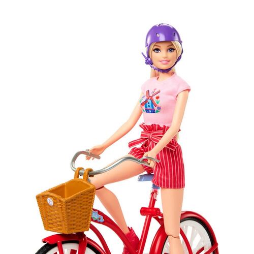 Barbie Bicicleta con Muñeca y Perrito