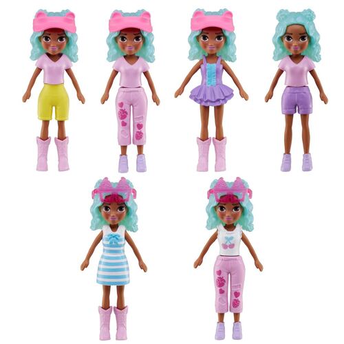 Set de Juego Carrito de Bocadillos de Flamingo Polly Pocket