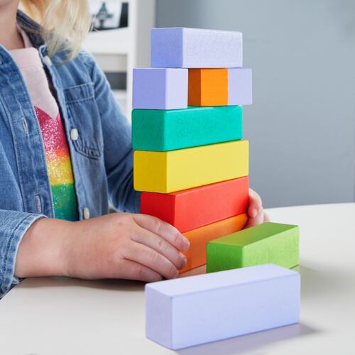 Juguete FISHER-PRICE Pirámide de Bloques de Madera