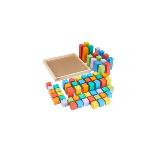 Juguete FISHER-PRICE Pirámide de Bloques de Madera