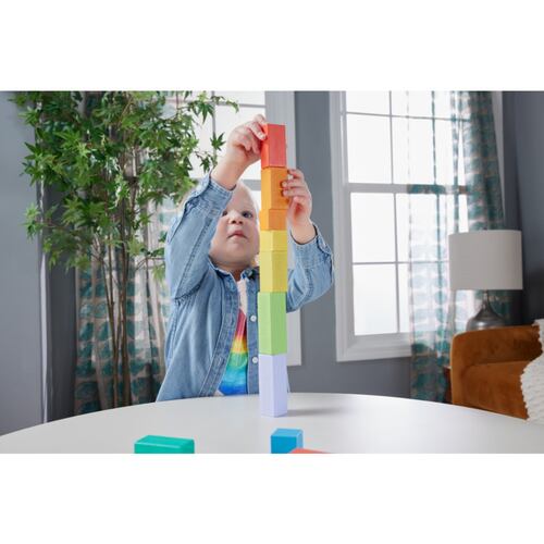 Juguete FISHER-PRICE Pirámide de Bloques de Madera