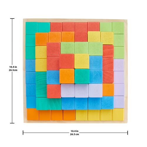 Juguete FISHER-PRICE Pirámide de Bloques de Madera