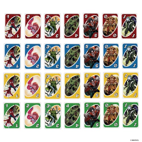 UNO Marvel Spider-Man - Juego de Cartas - Original Mattel
