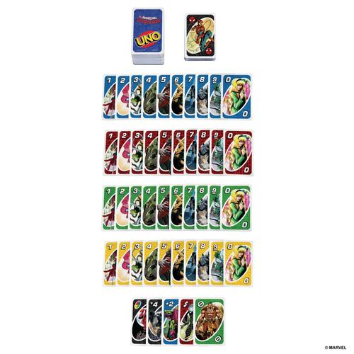 UNO Marvel Spider-Man - Juego de Cartas - Original Mattel