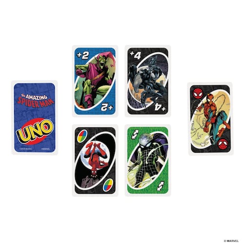 UNO Marvel Spider-Man - Juego de Cartas - Original Mattel