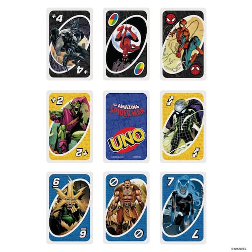 UNO Marvel Spider-Man - Juego de Cartas - Original Mattel