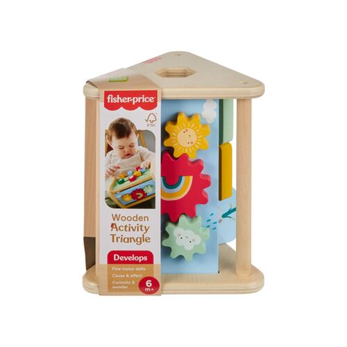 Juguete FISHER-PRICE Triángulo de Actividades de Madera