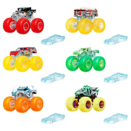 Hot Wheels Monster Trucks Camión Sorpresa Energía Demolición 1:64
