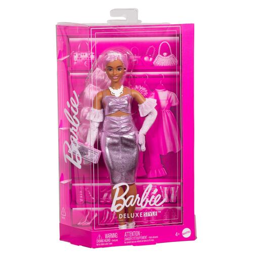 Barbie Fashionista Muñeca Deluxe Style con Cabello Rosa