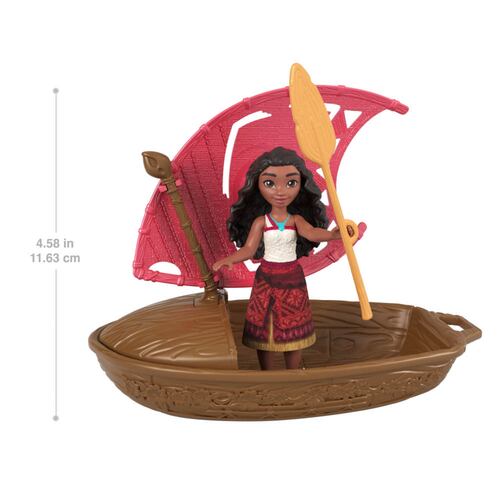 Figura Mini MOANA 2 en Canoa con Sorpresa y Accesorios