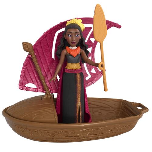 Figura Mini MOANA 2 en Canoa con Sorpresa y Accesorios