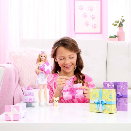 Set de Muñeca BARBIE Fiesta de Mascotas Sorpresa