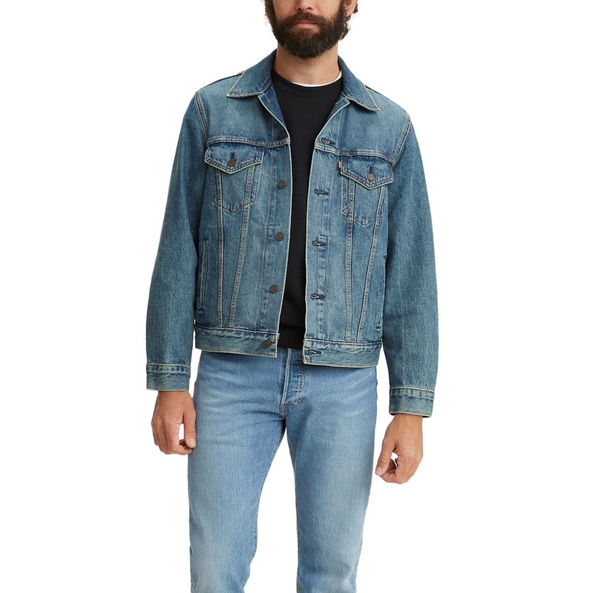 Chamarra azul Levis para hombre EG