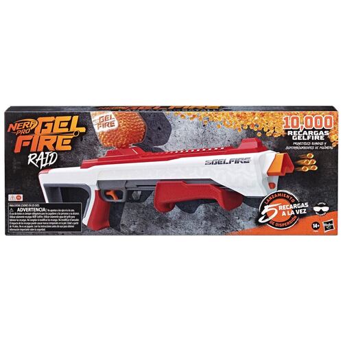 Lanzador Nerf Pro Gelfire Raid