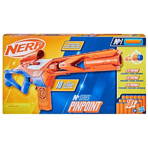 Lanzador de Dardos NERF Series Pinpoint Incluye 18 Dardos