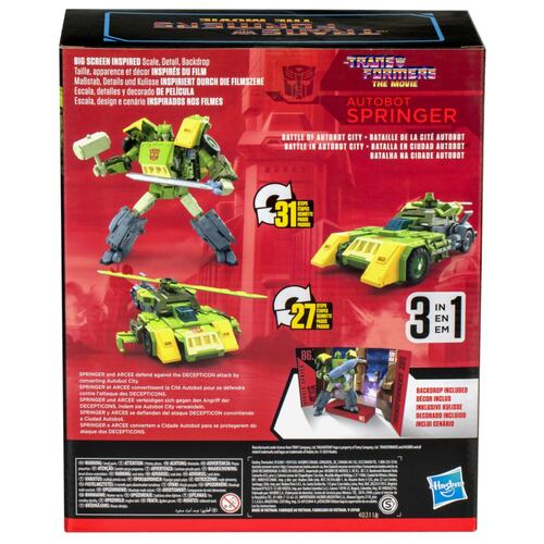 Figura Springer 3 en 1 Línea Transformers Studio Series de Hasbro
