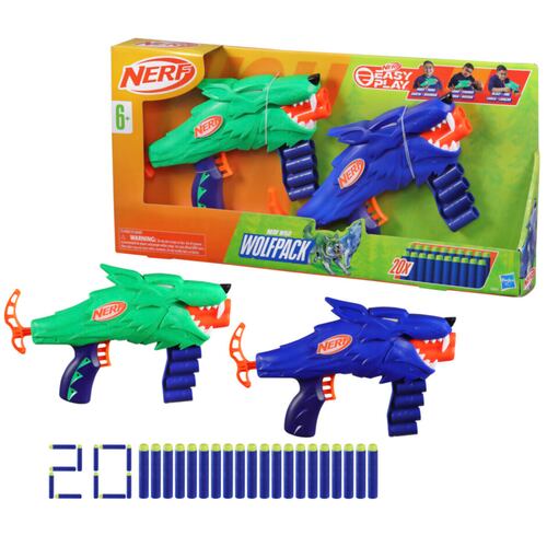 Set 2 Lanzadores Nerf Wild Wolf