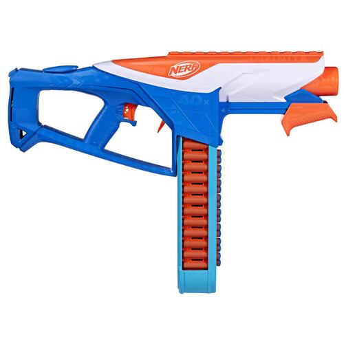 Lanzador Bombeo Infinite con Portadardos Integrado Incluye 80 Dardos Nerf N1 de Espuma Hasbro