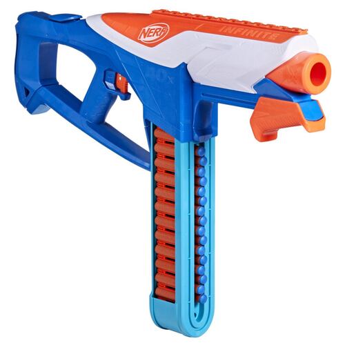 Lanzador Bombeo Infinite con Portadardos Integrado Incluye 80 Dardos Nerf N1 de Espuma Hasbro