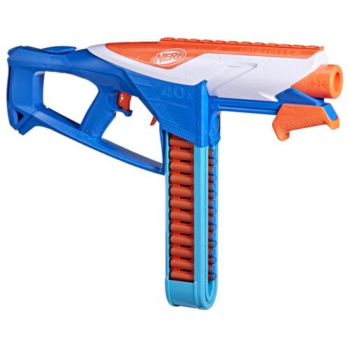 Lanzador Bombeo Infinite con Portadardos Integrado Incluye 80 Dardos Nerf N1 de Espuma Hasbro