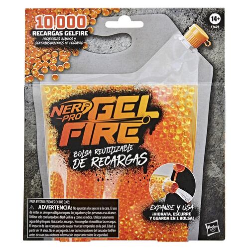Bolsa Reutilizable Nerf Pro Gelfire Capacidad para 5.000 Recargas Hasbro