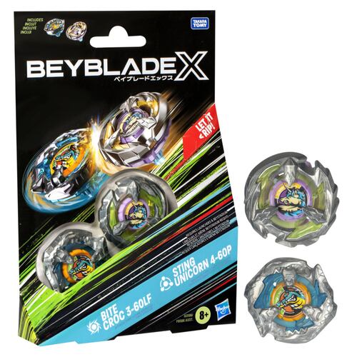 Set Trompo Beyblade X Yell Kong 3-60GB y Helm Knight 5-80T Hasbro