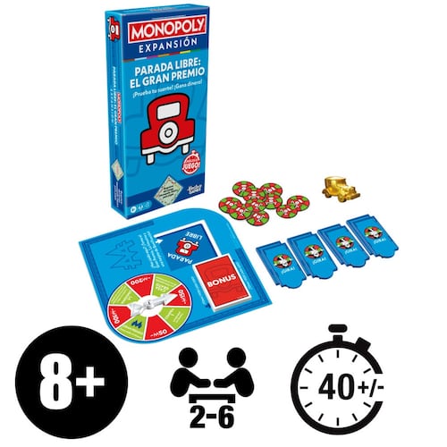 Juego de Mesa MONOPOLY Expansión Parada Libre: El Gran Premio