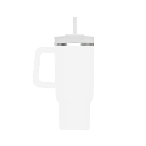 Termo Acero Inoxidable Tumbler con Popote Lifestyle 40 oz Blanco Reebok
