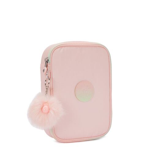 Lapicera Pouches/Cases Kipling Rosa Metálico para Mujer