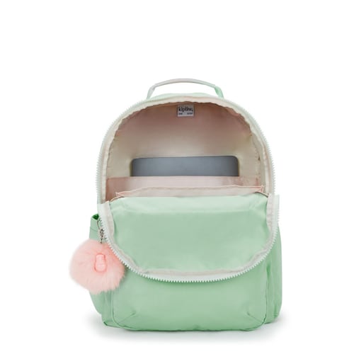 Mochila Backpacks Kipling Verde Metálico para Mujer