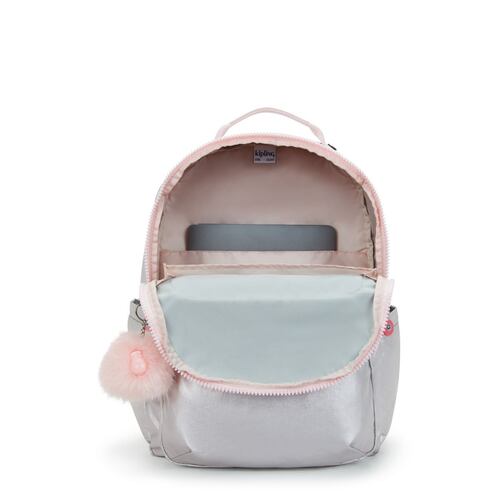 Mochila Backpacks Kipling Plateada para Mujer