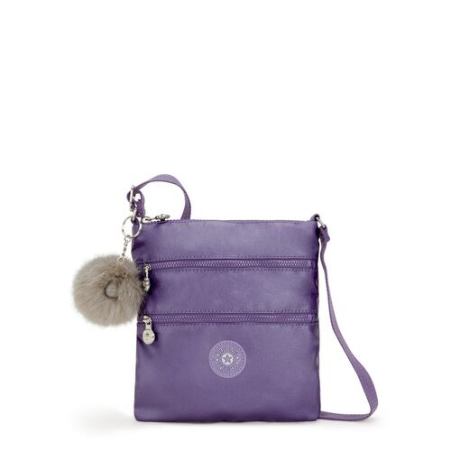 Bolso Crossbody Bags Kipling Lila Metálico para Mujer