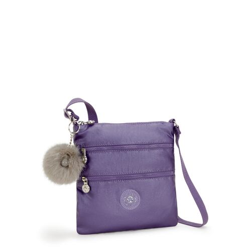 Bolso Crossbody Bags Kipling Lila Metálico para Mujer