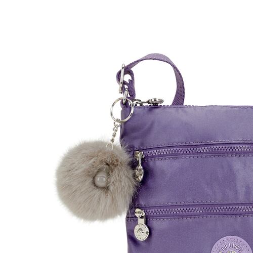 Bolso Crossbody Bags Kipling Lila Metálico para Mujer