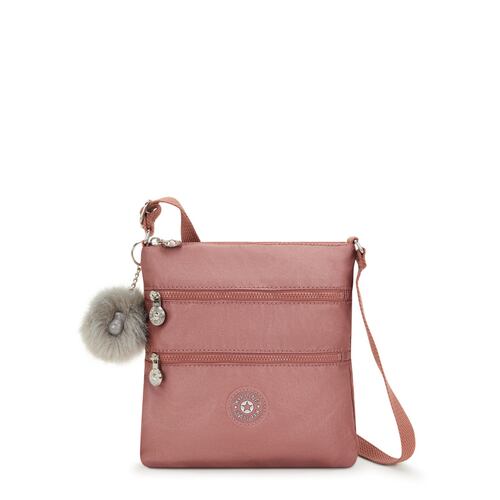 Bolso Crossbody Bags Kipling Rosa Metálico para Mujer