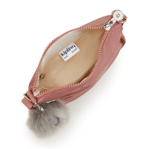 Bolso Crossbody Bags Kipling Rosa Metálico para Mujer