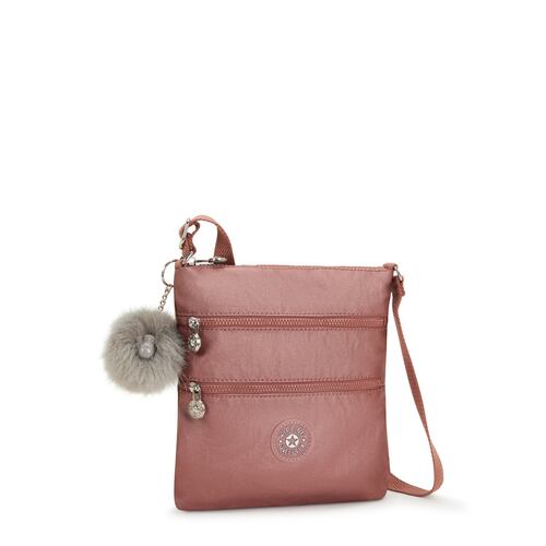 Bolso Crossbody Bags Kipling Rosa Metálico para Mujer