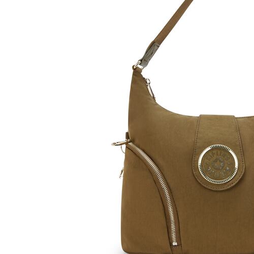 Bolso Shoulder Bags Kipling Caqui para Mujer