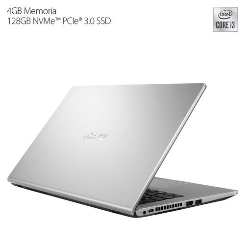 Laptop ASUS X409JA 14" Ci3 10th 4G 128SSD Plata