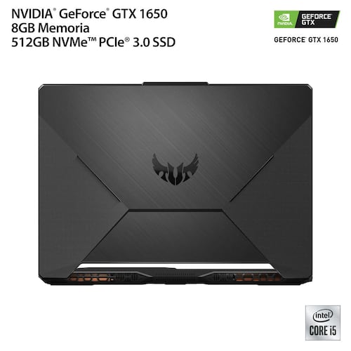 Laptop Gamer ASUS Fx506Lh-Hn004W Ci5 8G 512Ssd Gtx 1650 Negro
