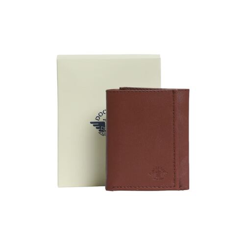 Cartera Dockers Trifold Café Rojizo para Hombre