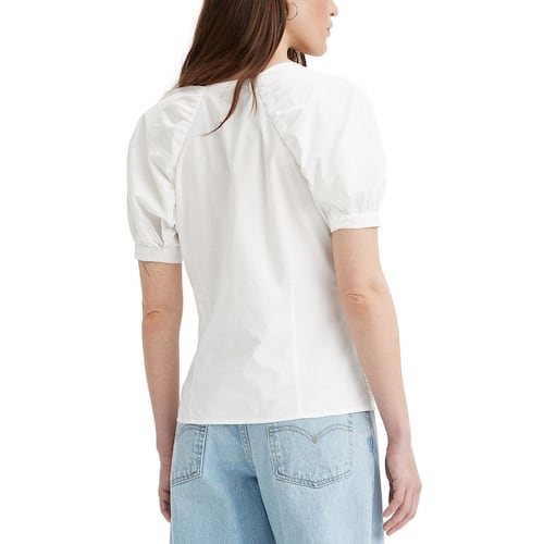 Blusa Levi's® Talla M Blanca Cuello V