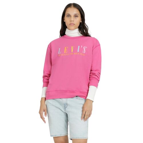 Sudadera Levi's® Talla CH Rosa Cuello Redondo