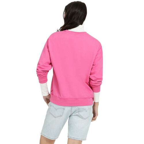 Sudadera Levi's® Talla CH Rosa Cuello Redondo