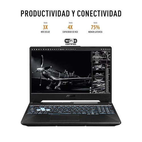 Laptop Asus Gamer Tuf Fx506Hf-Hn009W Core i5 11a 8G 512Ssd Rtx 2050 + Mouse