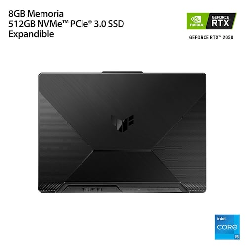 Laptop ASUS TUF gamer FX506HF-HN001W Intel Core i5 8GB RAM 512 SSD RTX 2050 negro