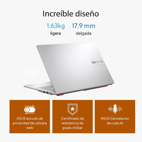 Laptop ASUS VivoBook Go 15.6 Pulgadas E1504FA-NJ881W R5 7520U 16G 512G + Mochila y Mouse